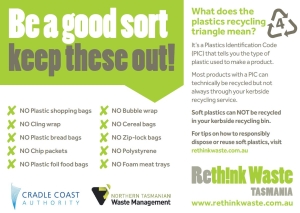 Keep soft plastics out of kerbside recycling